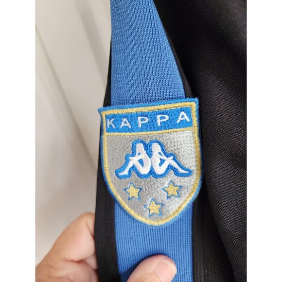 KAPPA Black Zip Up Soccer Track Jacket  Top Men's XLarge Cotton Poly Blend EUC - Picture 5 of 12